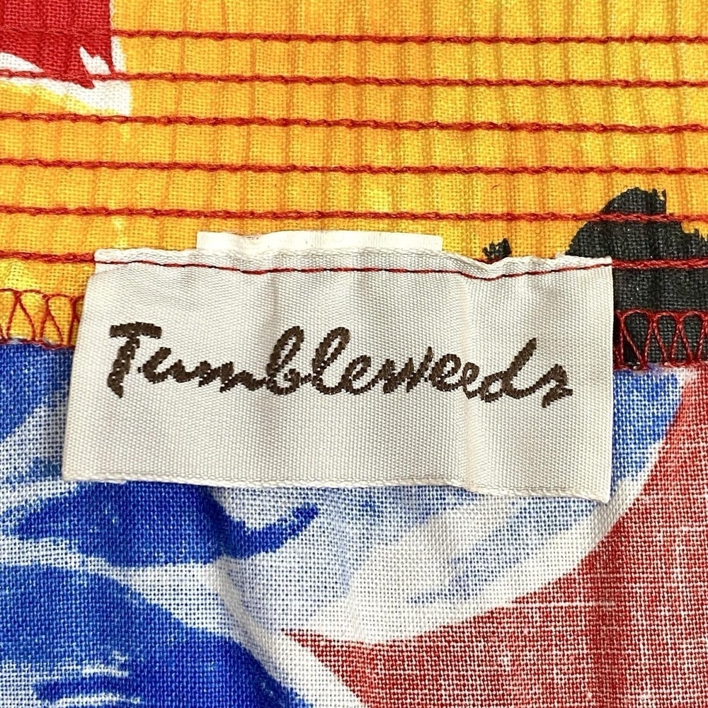 Vtg Tumbleweeds Small Maxi Skirt Tiered Cotton Pockets Cottagecore Feminine 80s - Picture 3 of 4